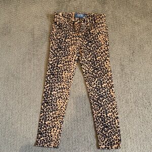 Old Navy Kids Leopard Print Jeans - Tan and Black